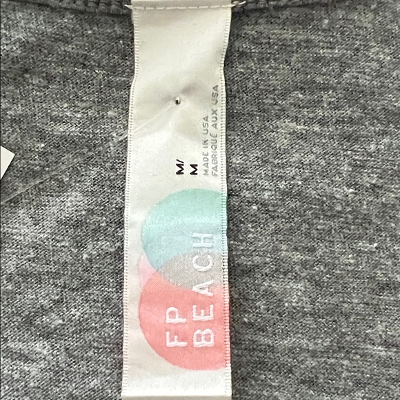 Free People Beach Women's Cutout Side Double Split Maxi Dress Gray Criss Cross M - Picture 6 of 7